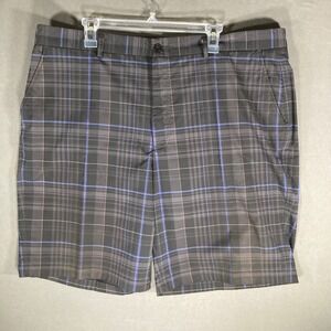 Kirkland Signature Golf Shorts‎ Mens 42 Plaid Performance Casual Stretch